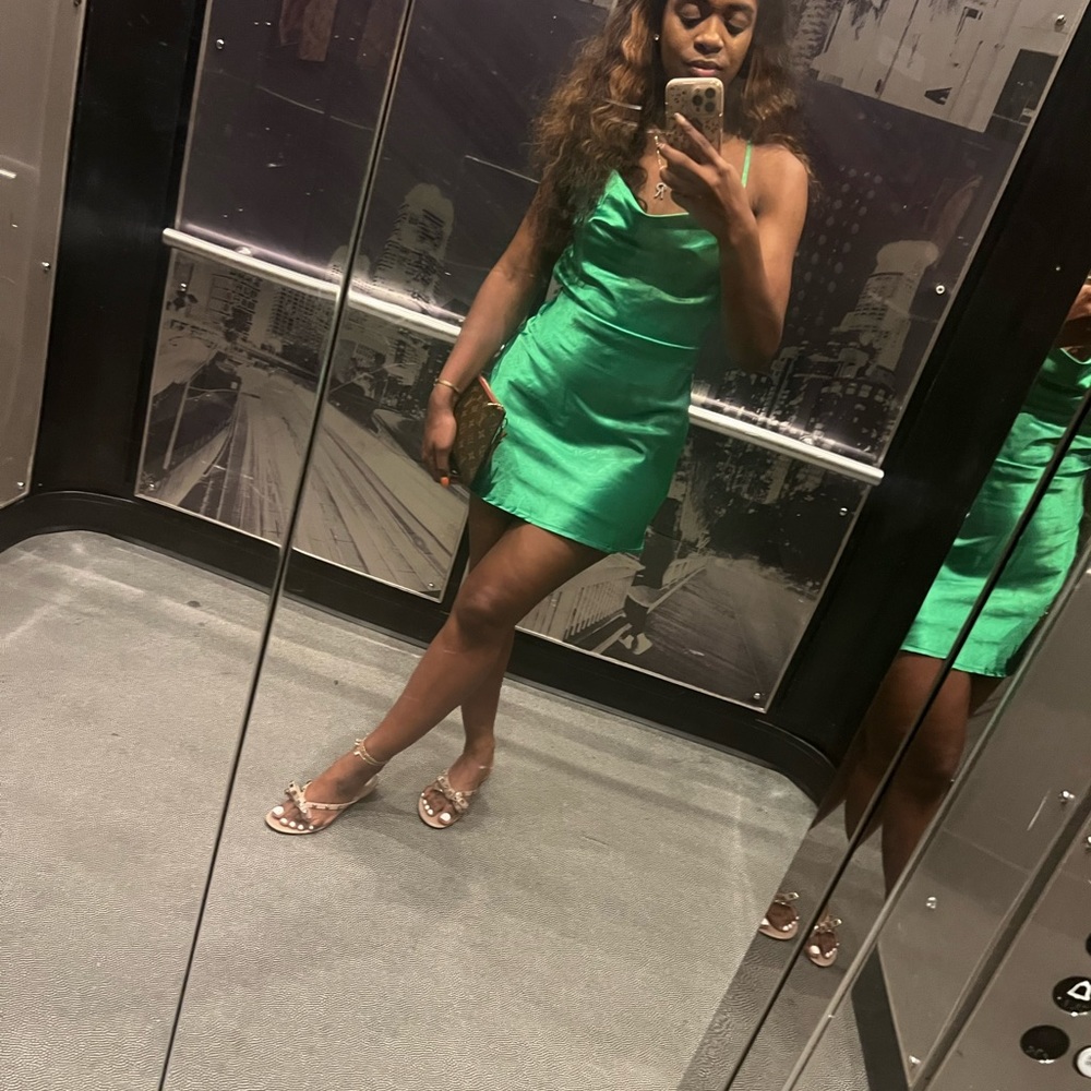 Cute Green Slip Dress